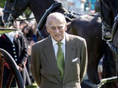 The Duke of Edinburgh pulled up on the King Of Thieves set (Steve Parsons/PA)