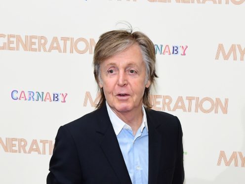 Sir Paul McCartney scored his first number one album in America for 36 years (Ian West/PA)