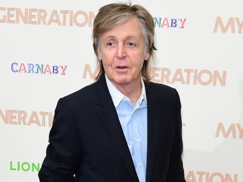 Sir Paul McCartney also spoke of teaching rapper Stormzy how to play the piano (Ian West/PA)
