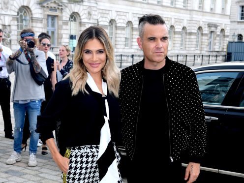 Robbie Williams and wife Ayda Field Williams (Ian West/PA)