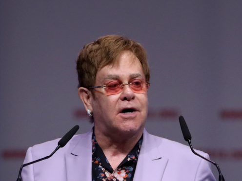 Sir Elton John paid tribute to Mac Miller as he opened his farewell world tour (Gareth Fuller/PA)