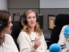 BBC Radio 5 Live news reader Rachael Bland (centre), who has died after being diagnosed with incurable cancer, her family has announced. (Claire Wood/BBC)