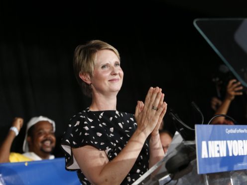 Cynthia Nixon promised to ‘keep fighting’ after she failed in her bid to become the governor of New York (AP Photo/Jason DeCrow)