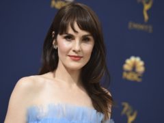 Michelle Dockery was among the stars pictured arriving at the Emmys (Jordan Strauss/Invision/AP)