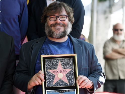 Jack Black has been honoured with a star on the Hollywood Walk of Fame (Chris Pizzello/Invision/AP)
