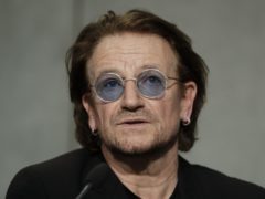 U2 frontman Bono after a meeting with Pope Francis, at the Vatican (Andrew Medichini/AP)