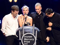 Wolf Alice accept the 2018 Hyundai Mercury Music Prize (Ian West/PA)