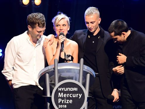 Wolf Alice accept the 2018 Hyundai Mercury Music Prize (Ian West/PA)