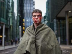 Richard Madden as David Budd, covered in blood in the finale of BBC One drama Bodyguard (Sophie Mutevelian/World Producti)