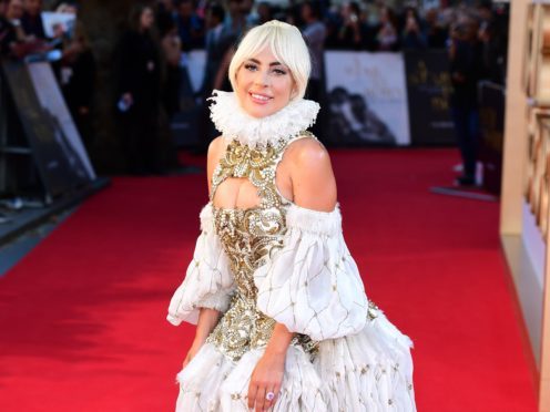 Lady Gaga wears an Elizabethan style outfit to UK premiere of A Star Is Born (Ian West/PA)