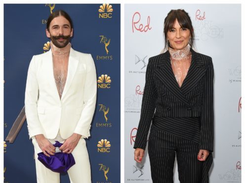 Jonathan Van Ness and Davina McCall (AP/Rex/Shutterstock)