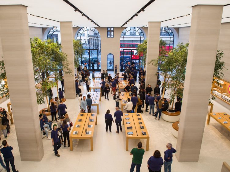 Apple staff praising an ‘enjoyable’ work culture, good rates of pay and free or discounted goods (PA)