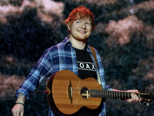 Ed Sheeran is leading a surge in UK music (Isabel Infantes/PA)