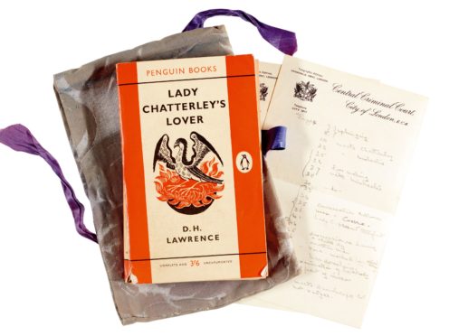 The copy of Lady Chatterley’s Lover used by the judge who presided over the famous obscenity trial in 1960 (Sothebys)