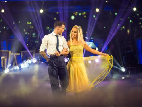 Katie Piper and her dance partner Gorka Marquez (Guy Levy/BBC)