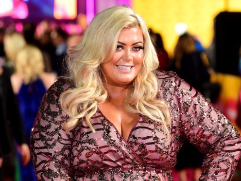 Gemma Collins said she was not afraid to fall on the ice (Ian West/PA)