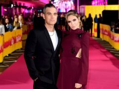 Robbie Williams and Ayda Field at the ITV Palooza (Ian West/PA)