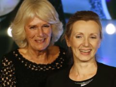 The Duchess of Cornwall (left) presents the Man Booker Prize for Fiction to Anna Burns (Frank Augstein/PA)