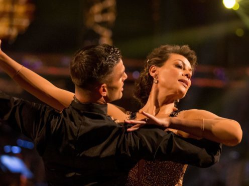 Kate Silverton and her dance partner Aijaz Skorjanec on last week’s Strictly Come Dancing (BBC/PA)
