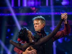 Graeme Swann is partnered with professional dancer Oti Mabuse on Strictly (BBC/PA)