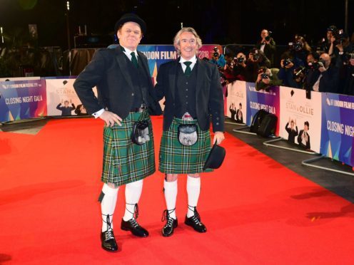 John C. Reilly and Steve Coogan attended the Stan and Ollie premiere as part of the BFI London Film Festival at the Cineworld Cinema (Ian West/PA)