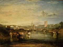 The Arts Minister has blocked the export of Turner painting Walton Bridges (Sotheby’s/PA)