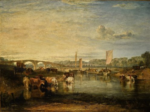 The Arts Minister has blocked the export of Turner painting Walton Bridges (Sotheby’s/PA)