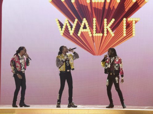 American hip-hop trio Migos took James Corden shopping during their appearance on Carpool Karaoke (Richard Shotwell/Invision/AP)