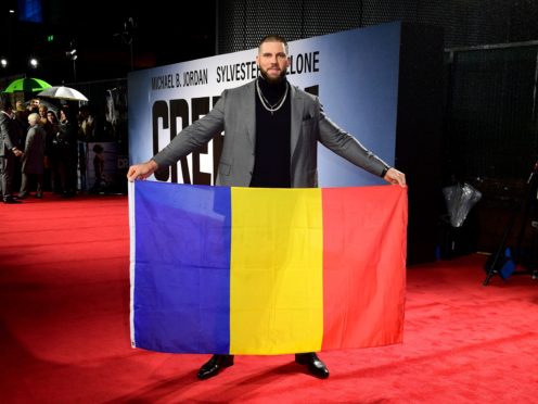 Florian Munteanu at the European premiere of Creed 2 in London (Ian West/PA)