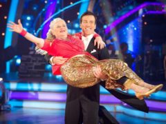 Ann Widdecombe and her Strictly Come Dancing partner Anton Du Beke in 2010 (Guy Levy/BBC)