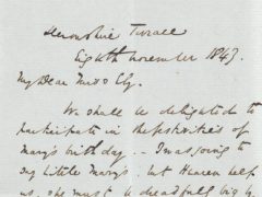 The letter written by Charles Dickens (Swann Auction Galleries)