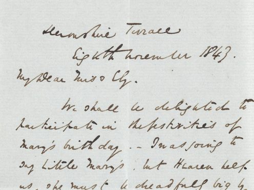 The letter written by Charles Dickens (Swann Auction Galleries)