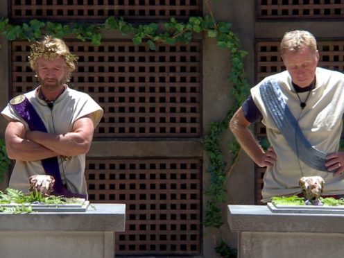 Noel Edmonds and Harry Redknapp on I’m A Celebrity (ITV/REX/Shutterstock)