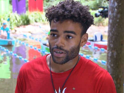 Thompson-Dwyer quit the task on the boating lake. (ITV/REX/Shutterstock)