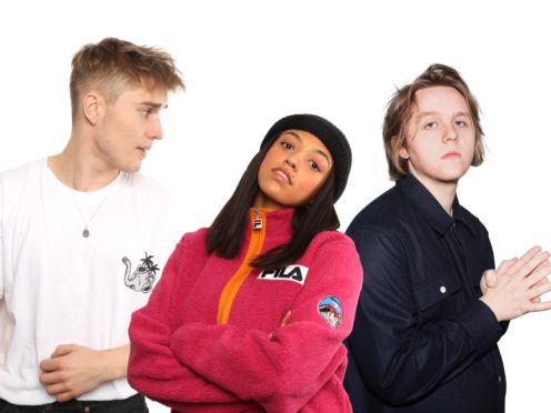 Lewis Capaldi, Mahalia and Sam Fender (Brit Awards)