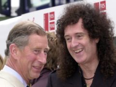 The Prince of Wales meets Queen guitarist Brian May at the Party In The Park in London’s Hyde Park (Stefan Rousseau/PA)