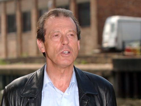 Leslie Grantham with actress Letitia Dean (Myung Jung Kim/PA)