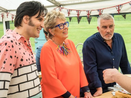 Noel Fielding, Prue Leith and Paul Hollywood (Mark Bourdillon/Love Productions)