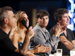 Robbie Williams, Ayda Williams, Louis Tomlinson and Simon Cowell will decide who wins this series of the X Factor (Tom Dymond/Syco/Thames TV)