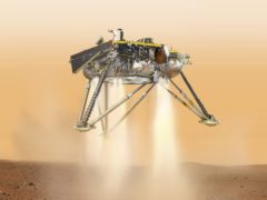 Artist impression of Nasa’s InSight lander which landed on Mars (NASA/JPL-Caltech)