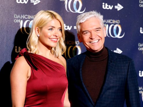 Holly Willoughby and Phillip Schofield attending the press launch for the upcoming series of Dancing On Ice at the Natural History Museum in Kensington, London. Picture date: Tuesday December 18, 2018. (David Parry/PA Wire)