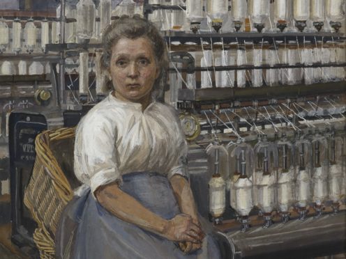 In A Glasgow Cotton Mill: Minding A Pair of Fine Frames, 1907, by Sylvia Pankhurst (Tate/PA)