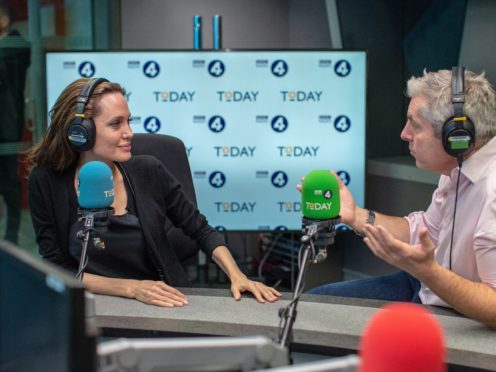 Angelina Jolie speaking to Today (BBC Radio 4 Today/Anna Gordon)
