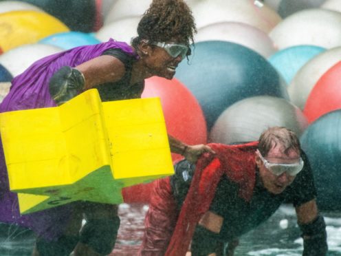 Harry Redknapp needed the help of Fleur East to get through the task (James Gourley/ITV/REX/Shutterstock)