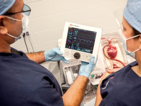 Surgeons say there is a bright future for ‘heart in a box’ transplant patients (TransMedics/PA)