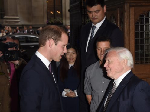 The Duke of Cambridge will interview Sir David Attenborough (Stuart C. Wilson/PA)