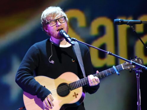 Thinking Out Loud reached number one in the UK singles charts in November 2014 (Greg Allen/PA)