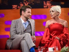 Bradley Cooper joined Lady Gaga on stage for a surprise performance (Matt Crossick/PA)