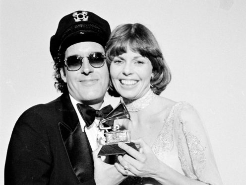 Daryl Dragon and his wife Toni Tennille, pictured in 1976 (AP)