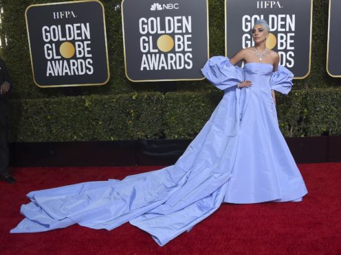 Lady Gaga arrives on the red carpet (Jordan Strauss/Invision/AP)
